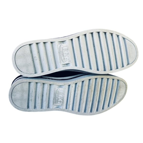 UGG Nock Mens Black Suede Fur-Lined High-Top Sneakers Size 12B - Picture 10 of 12